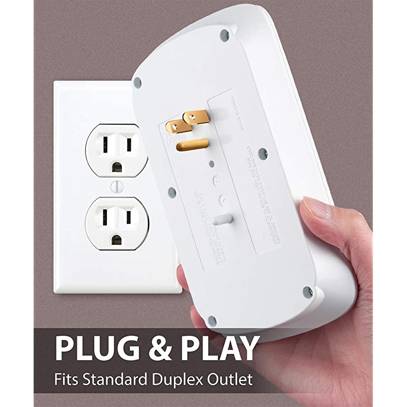 6 Outlet Surge Protector 1200 Joules with 2 USB Ports Charger 31A Multi Plug Outlet Extender 1875 Watt 3Prong Grounded Wall Tap Adapter
