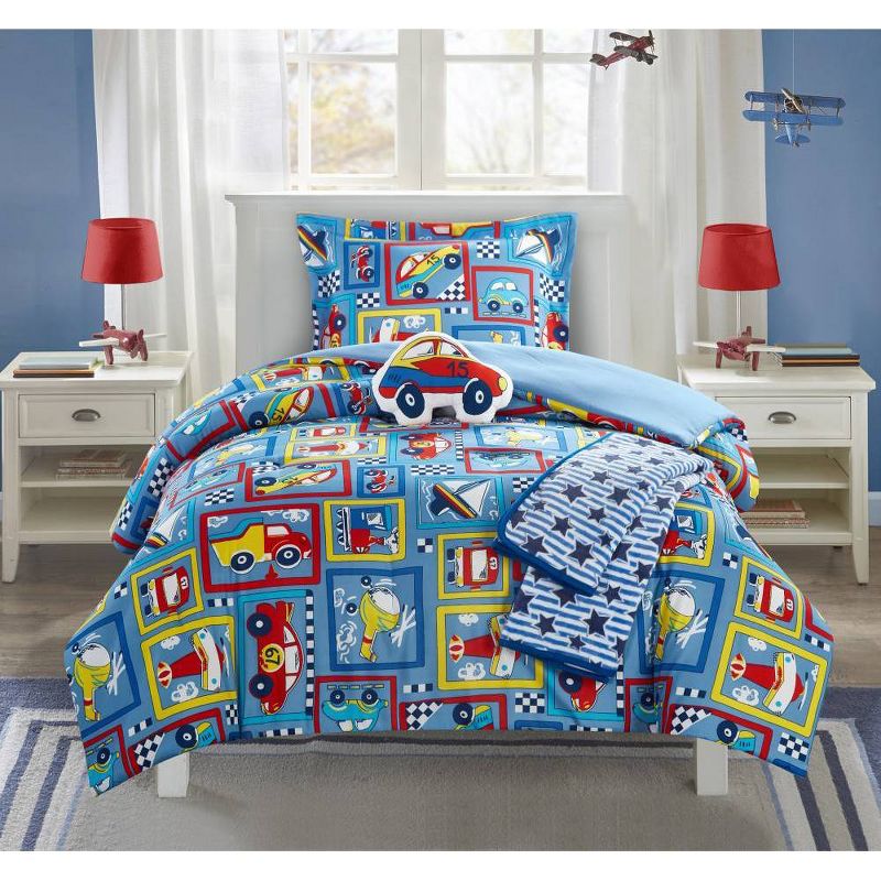 5pc Full Indy Comforter Set Blue - Chic Home Design