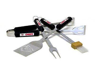 Siskiyou Sports 78125 4 Piece Bbq Set - Kansas City Chiefs