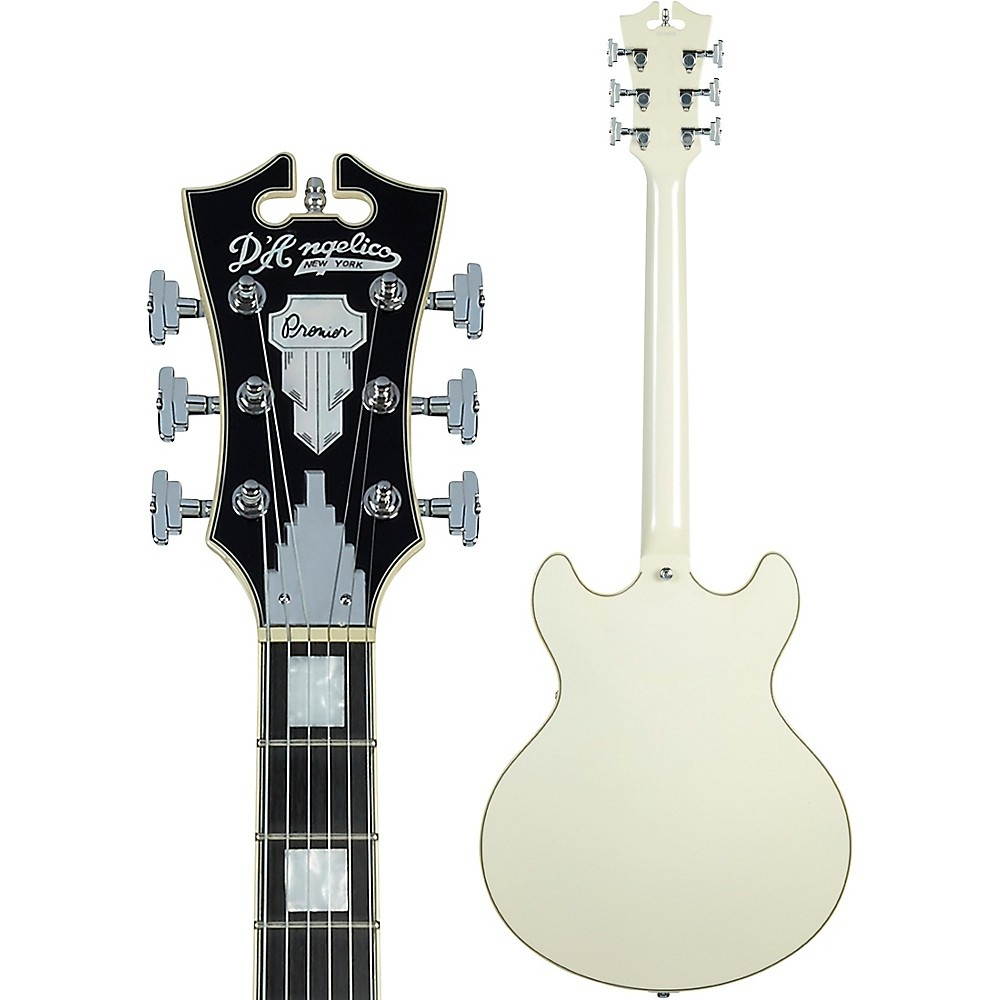D'Angelico Premier DC Semi-Hollow Electric Guitar with Stairstep Tailpiece Champagne