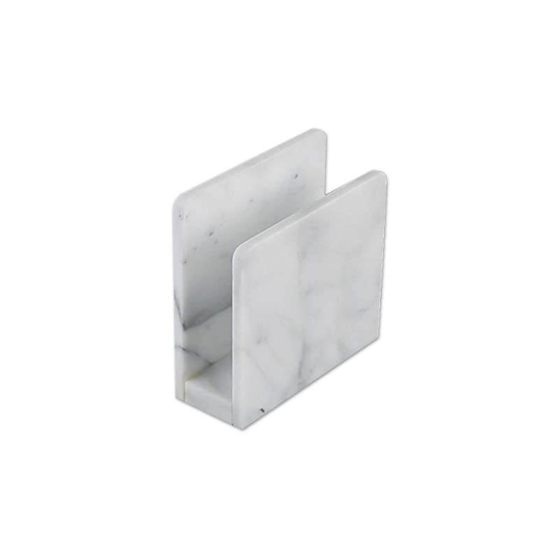 Kitchen Supply Marble Napkin Holder in White