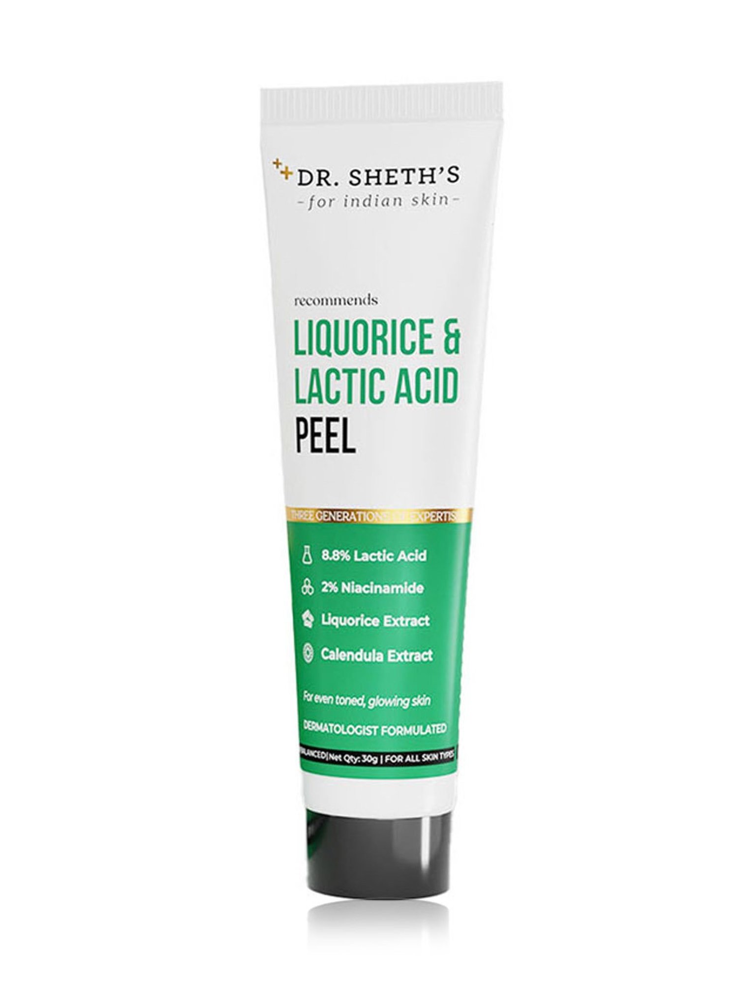 Dr. Sheth's Liquorice & Lactic Acid Peel - 30 gm