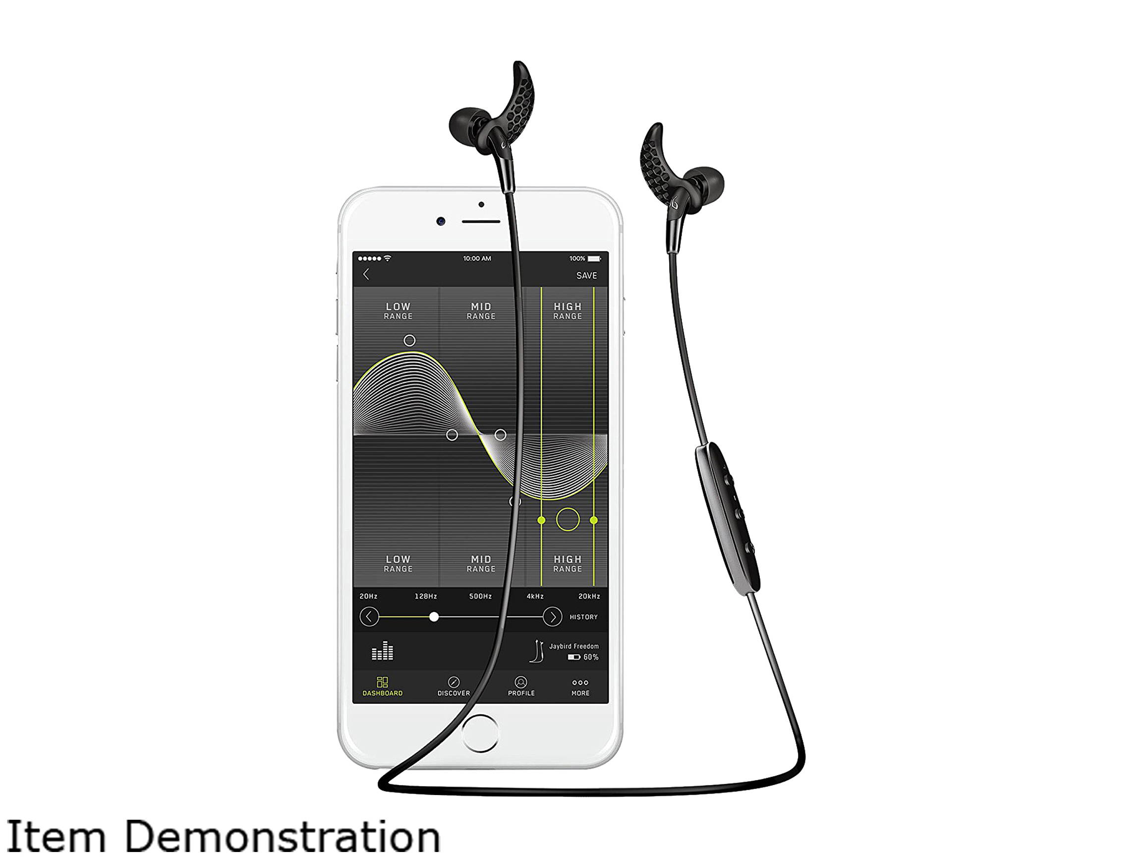 JayBird FREEDOM In-Ear Wireless Bluetooth Headphones, Carbon, F5-S-B