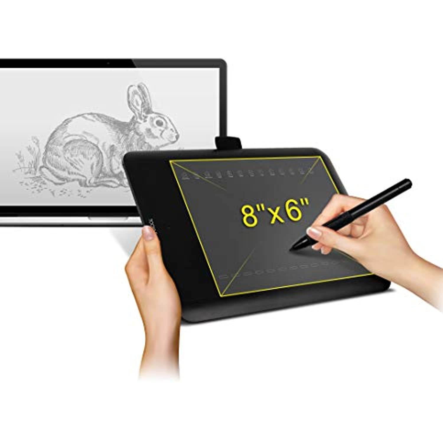 TOOYA Fun Plus Drawing Tablet - 8X6IN Wide-Working Area with 2048-level Pressure Sensitivity (4710837759045)