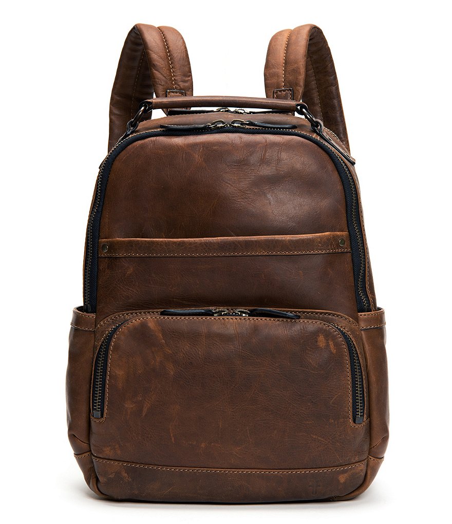 Frye Logan Burnished Leather Backpack