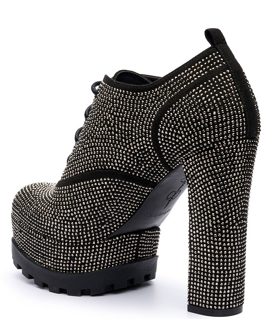 SoftWalk Willis Perforated Suede Platform Oxfords