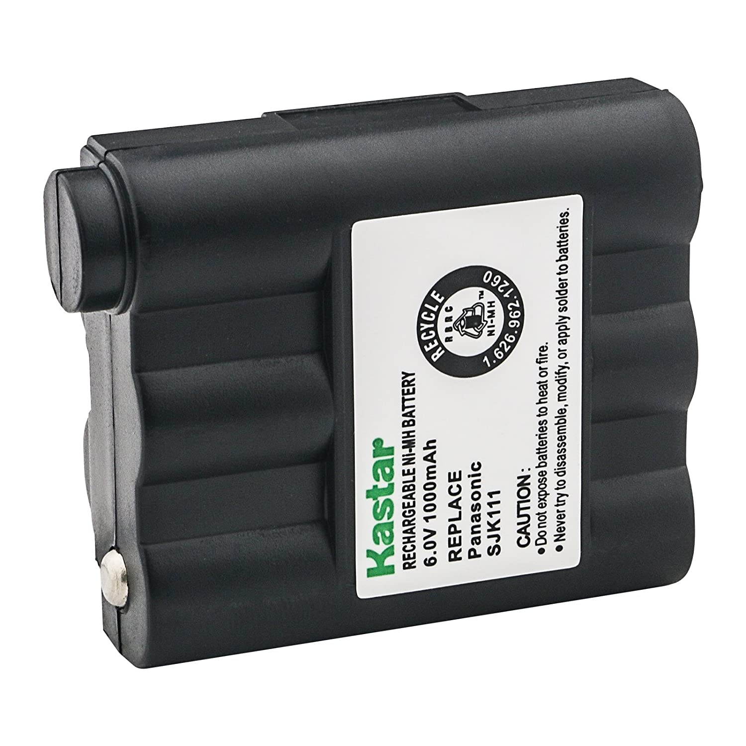 Kastar Cordless Battery 2 Pack Ni-MH 6V 1000mAh, Replacement Two-Way Radio Battery for Midland Nautico NT1VP GXT-650 GXT-661 GXT-600VP4 GXT-635VP3 GXT900 GXT950 GXT-800 GXT-850 GXT-400 GXT-444