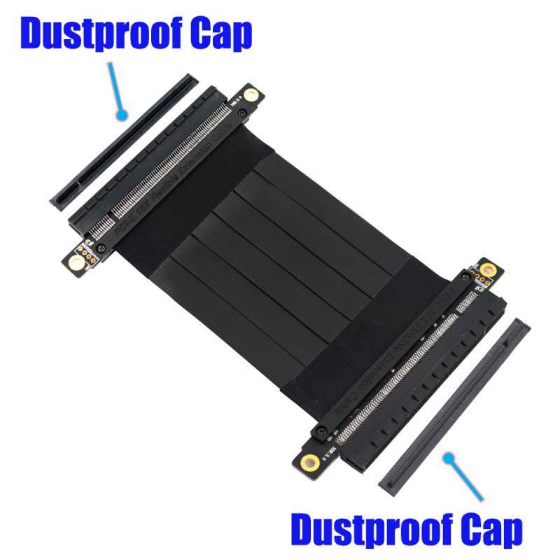 High Quality PCI-e  PCI Express 16X  female to female Extension cable with Gold-plated connector