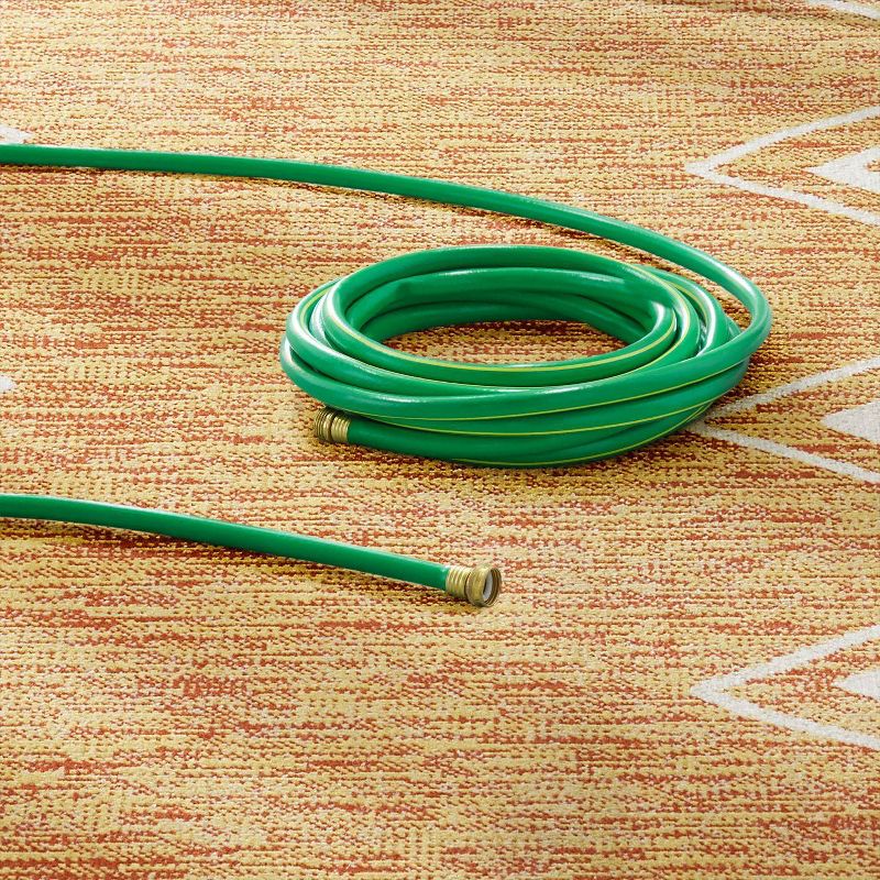 8' x 10' Le Soleil Outdoor Rug Black/Ivory - Linon