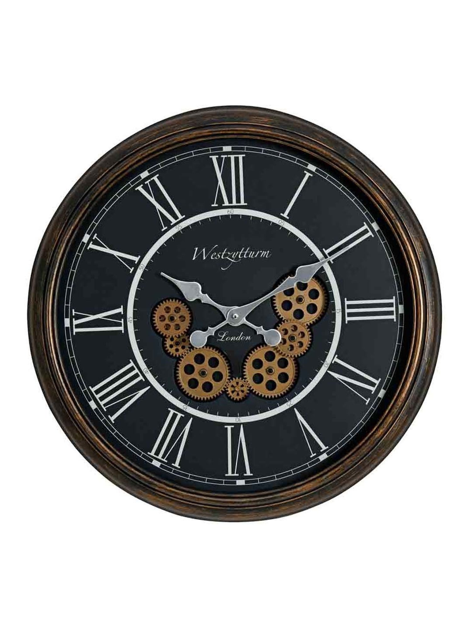 SEIKO classic black plastic wall clock with sweep movement