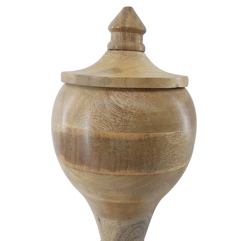 A&B Home Wooden Jar with Lid (6X12")