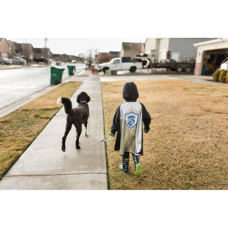 Little Adventures Girls' Princess Gloves White with Diva Crown Silver