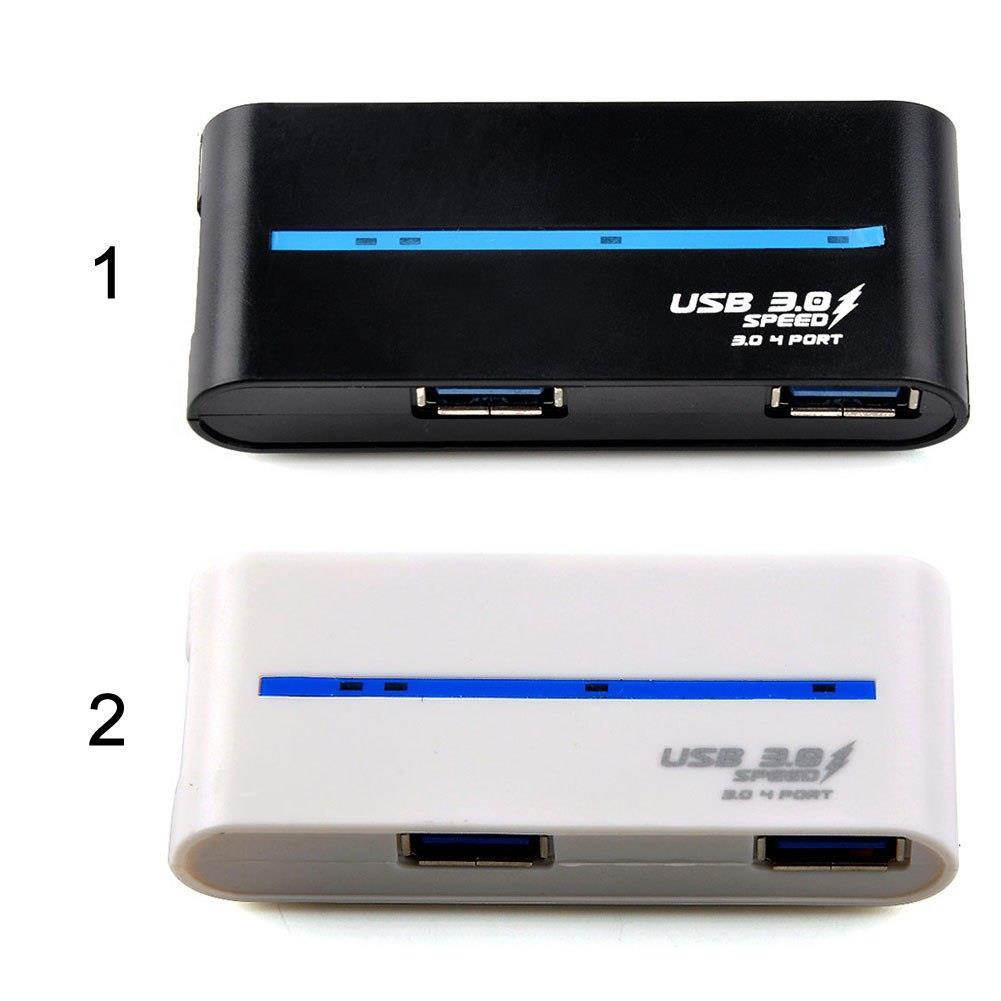USB 3.0 Hub, Portable SuperSpeed 4 Port USB 3.0 Hub with Built-in Cable , USB Extension Multi-function USB Dock Hot Swapping Support for  Mac, PC, USB Flash Drives and Other Devices