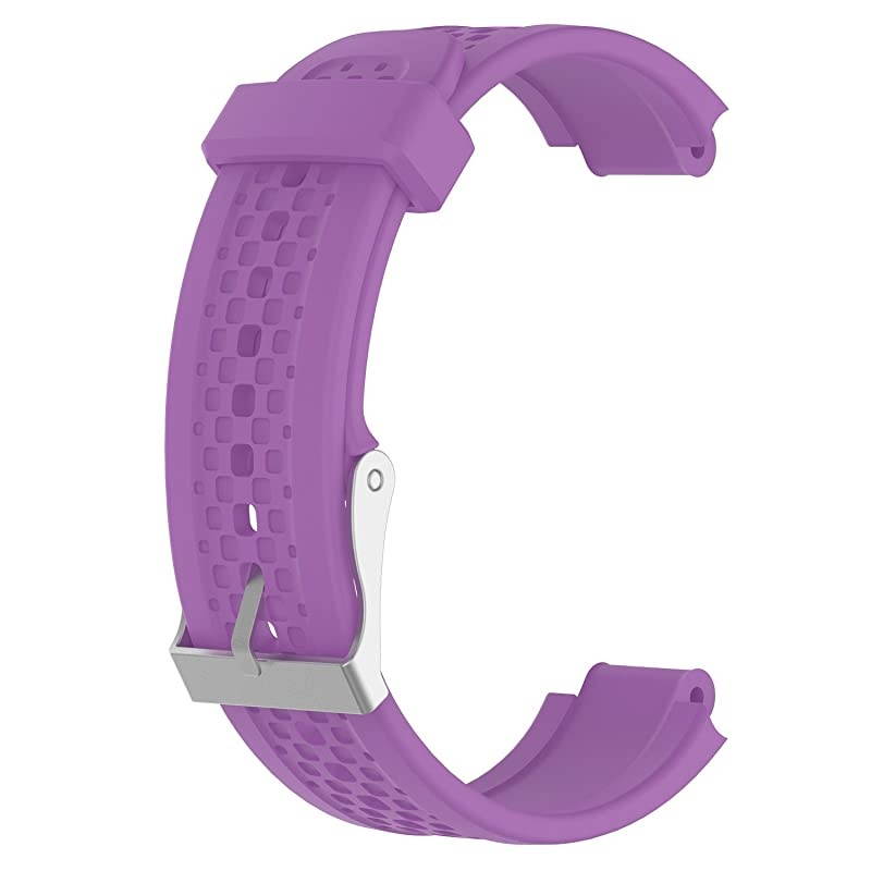 Band for Garmin Forerunner 25 Soft Silicone Replacement Watch Band Strap for Garmin Forerunner 25 GPS Running Watch SPurple Small