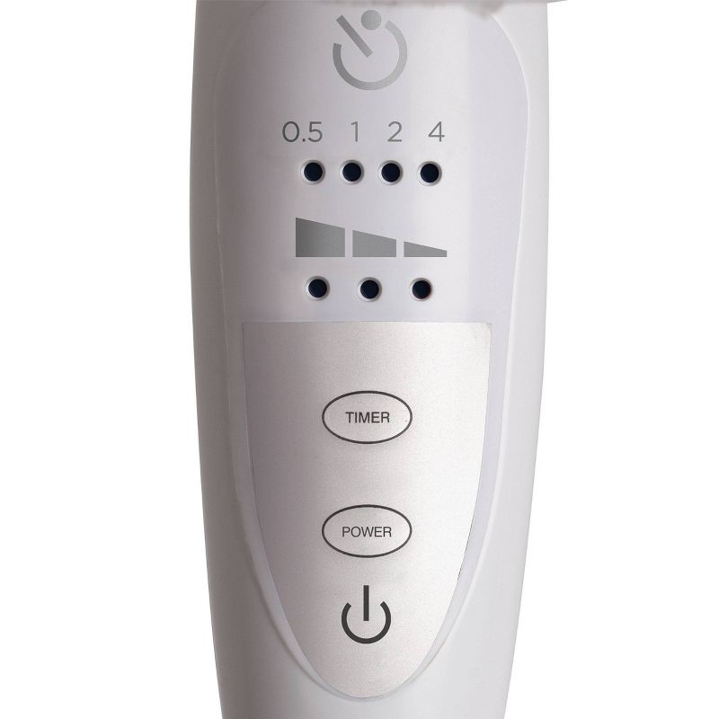 O2COOL Rechargeable Deluxe Necklace Fan with USB Cord Gray