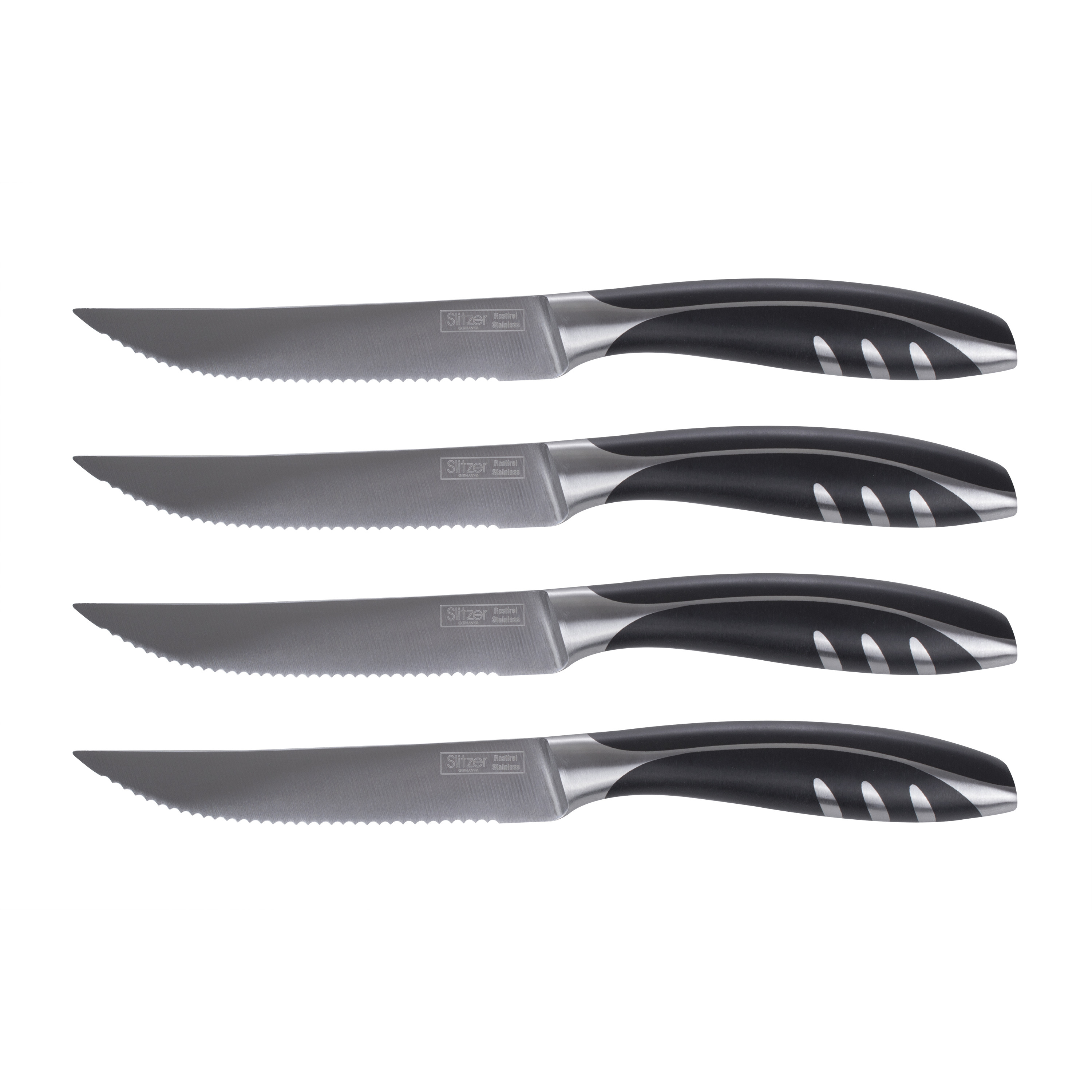Slitzer Germany® 4pc Stainless Steel Steak Knife Set