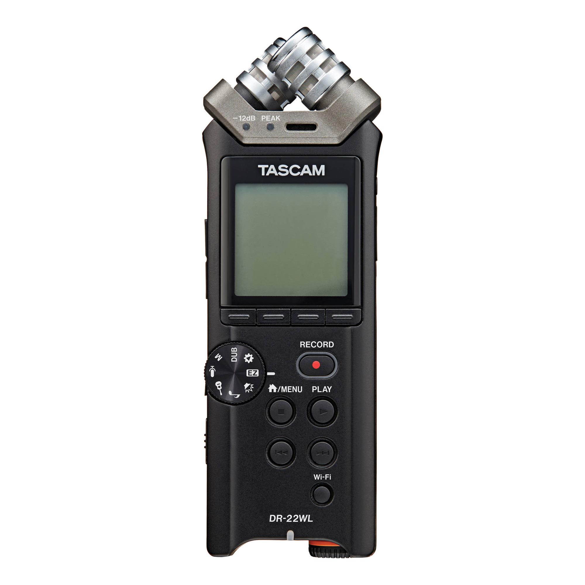 TASCAM DR-22WL 2 Channel Handheld Portable Wi-Fi Studio Recorder w/ 4GB SD Card
