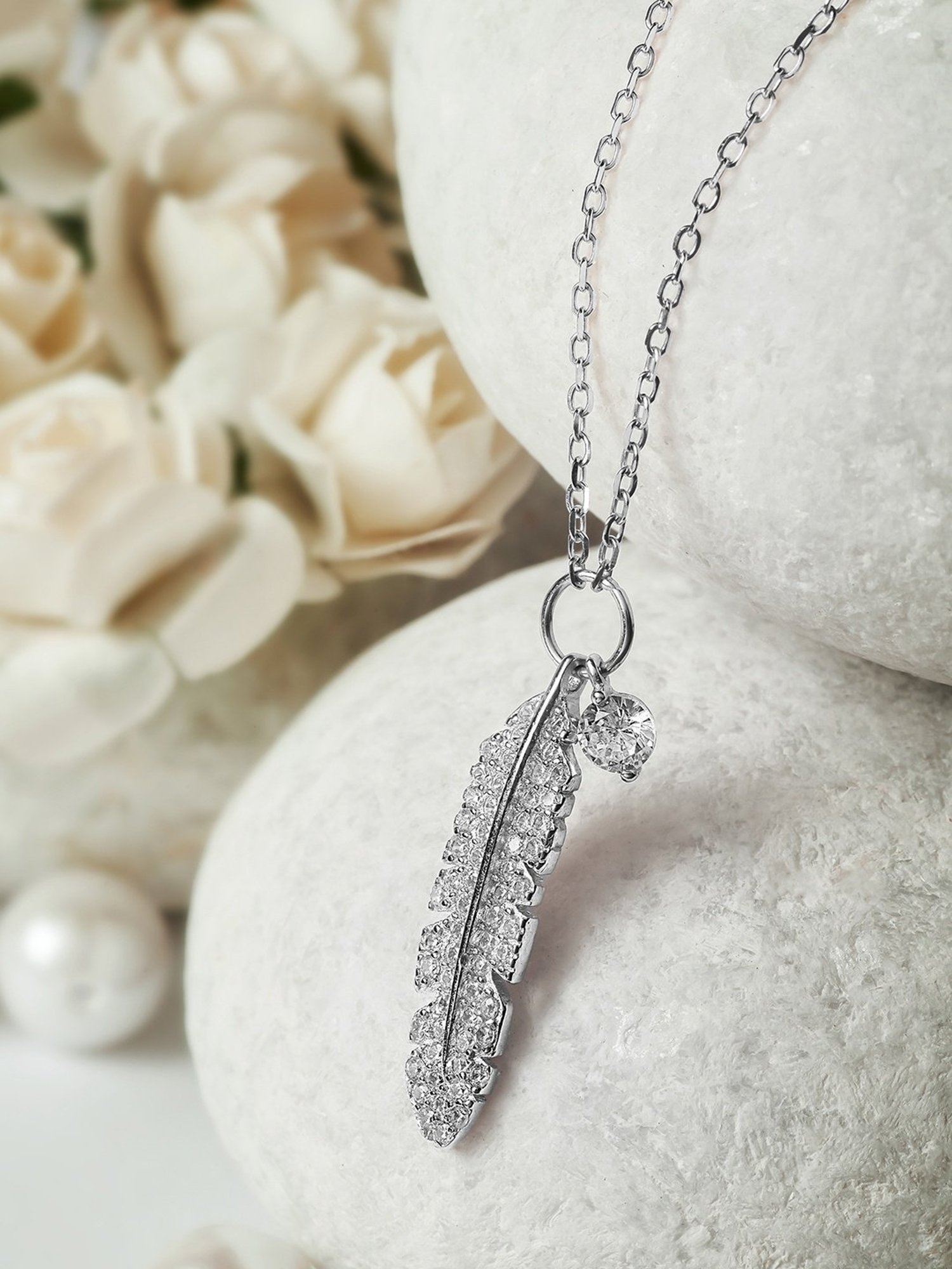 Silberry 92.5 Sterling Silver Quill Necklace