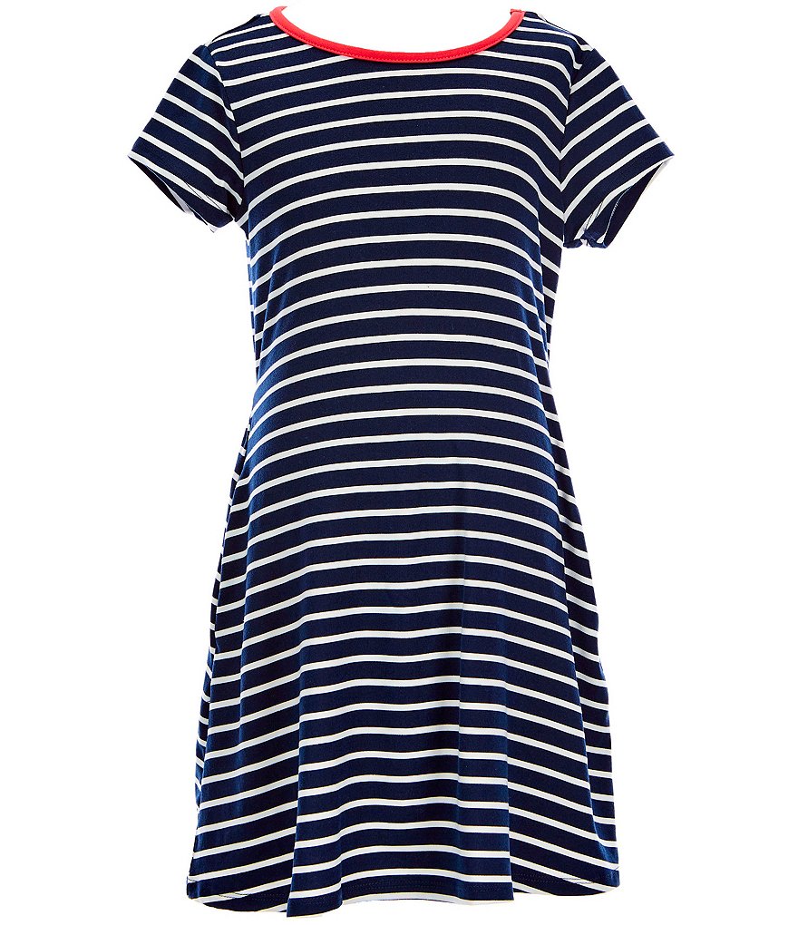 Mini Molly Big Girls 8-14 Ruffle-Sleeve Shift Dress