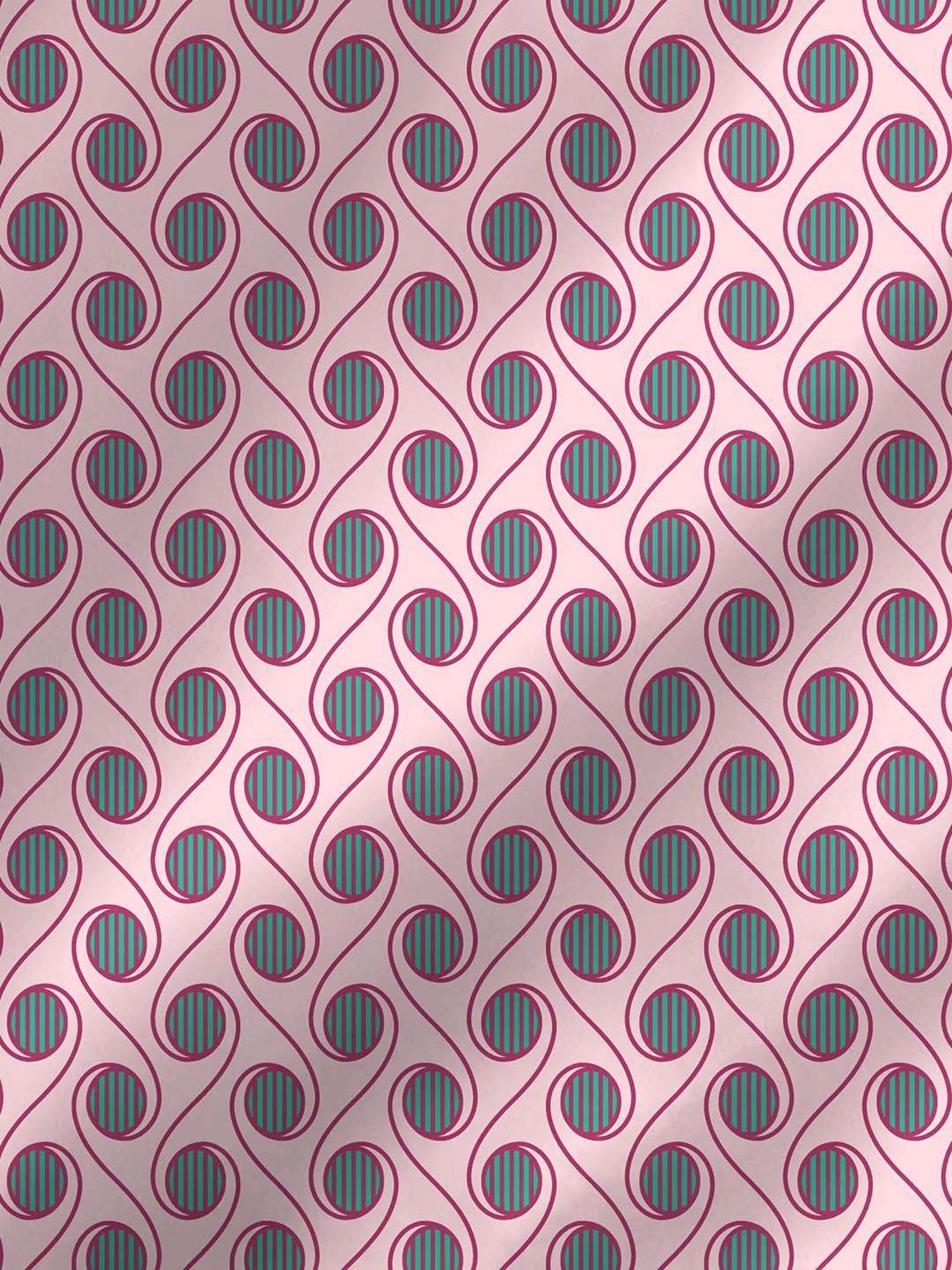 Layers Firenze Pink Cotton 140 TC Double Size Bed Sheet with Pillow Cover