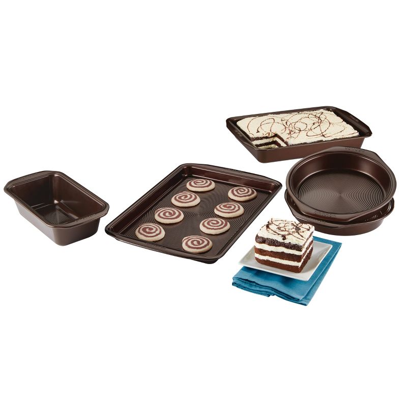 Circulon 5pc Nonstick Bakeware Set Chocolate Brown