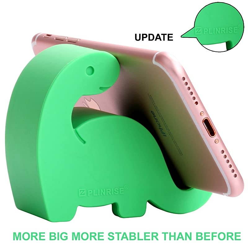 Animal Desk Phone Stand Update Dinosaur Silicone Office Phone Holder Creative Phone Tablet Stand Mounts Size13 X 31 X 28Green