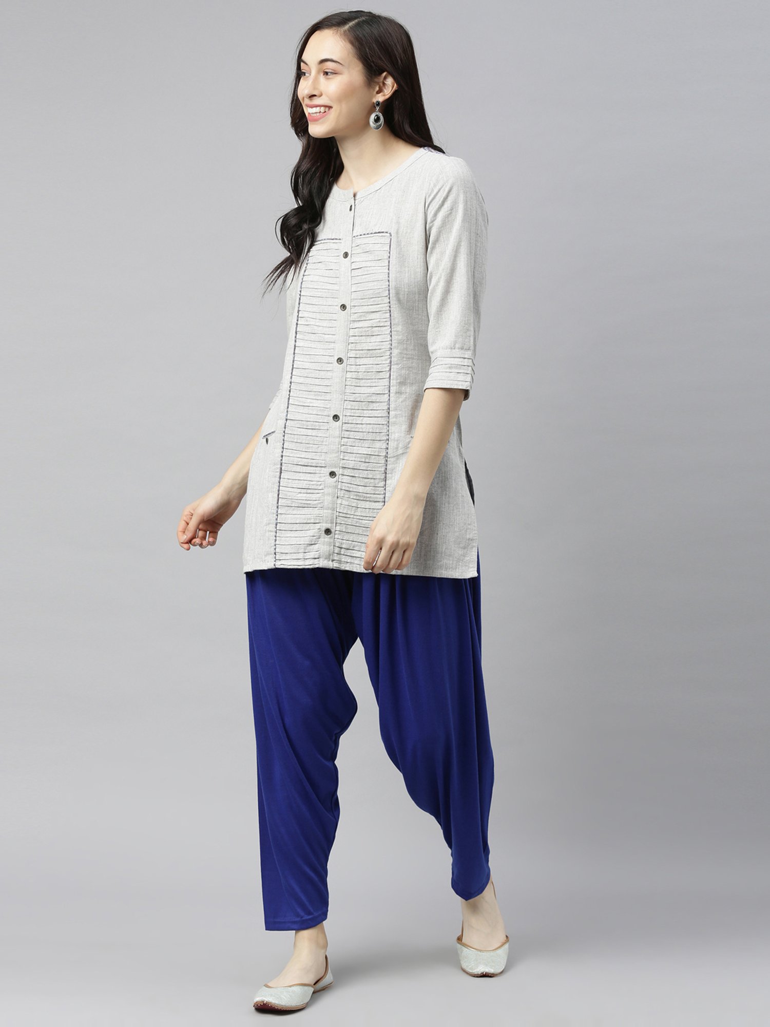 JCSS Blue Patiala Pants