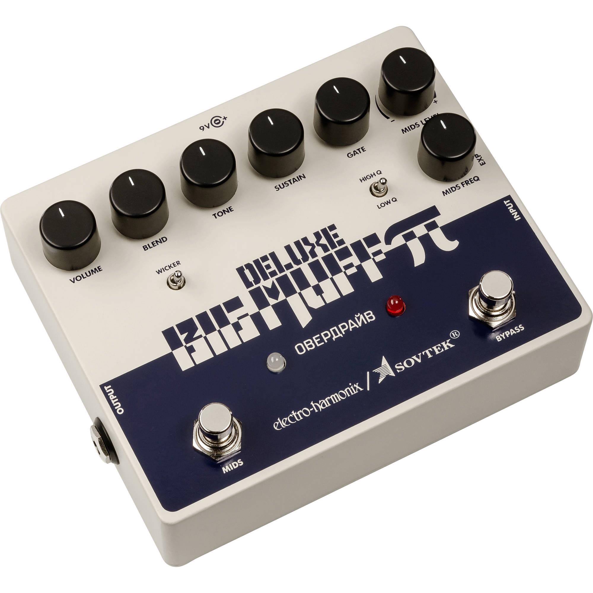 Electro-Harmonix Sovtek Deluxe Big Muff Pi Distortion/Sustainer Guitar Effects Pedal