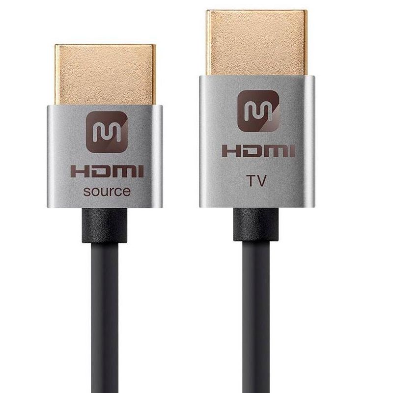 C2G 35ft 4K HDMI Cable with Gripping Connectors - Plenum Rated - 40 ft HDMI A/V Cable for Audio/Video Device