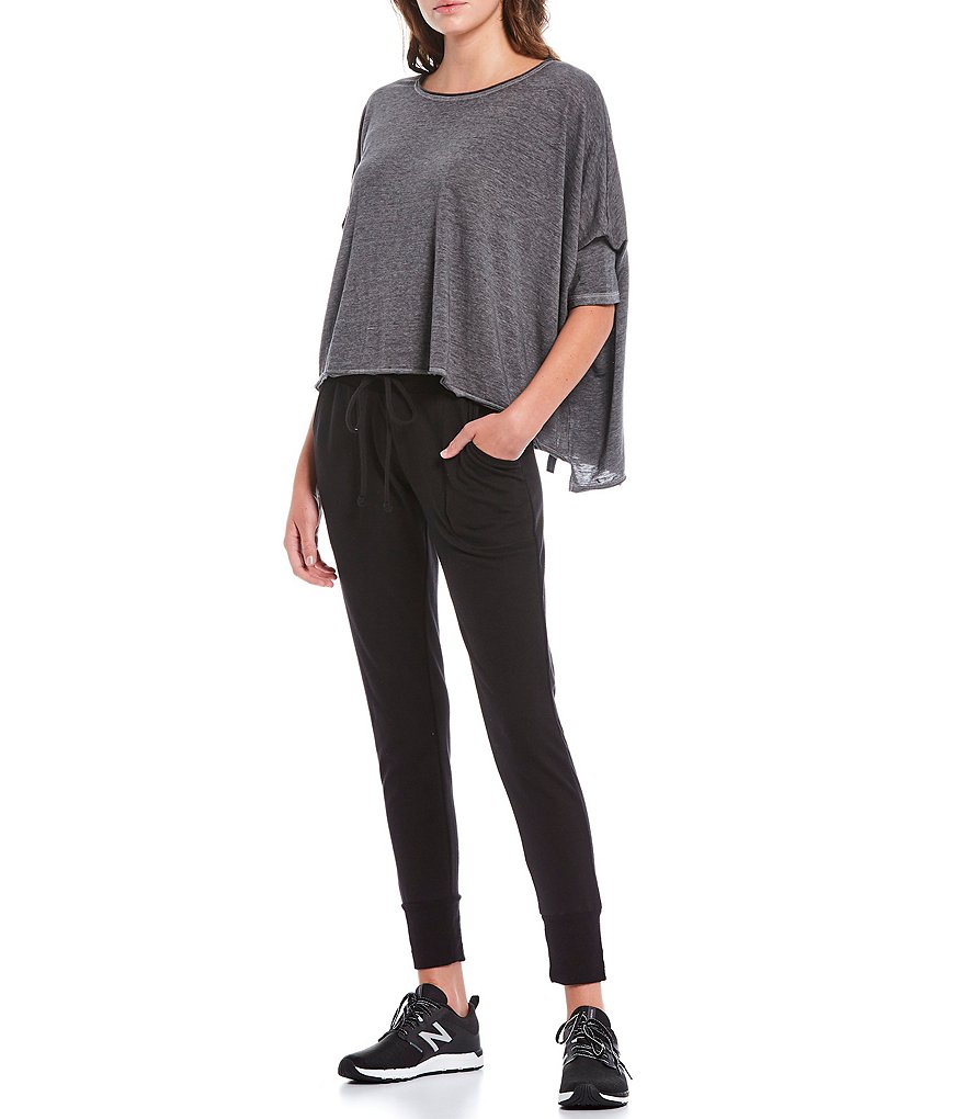 Free People FP Movement Burn Baby Burn Cotton Blend 3/4 Sleeve Soft Tee