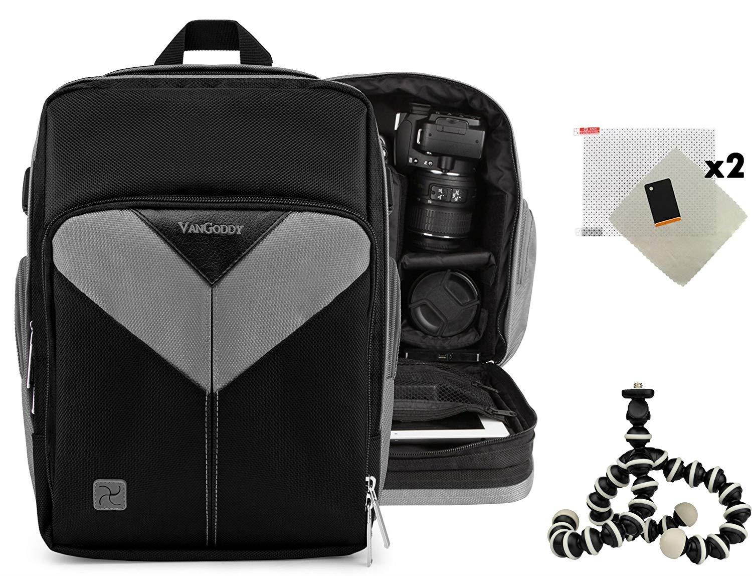 Sparta Backpack Protective Carrying Bag for Canon EOS 20D 30D 300D 350D Digital Rebel Kiss Digital N Camera and Screen Protector and Mini Tripod