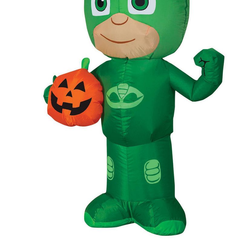 Pj Masks Airblown Gekko Jack-O' Lantern Inflatable Holiday Decoration