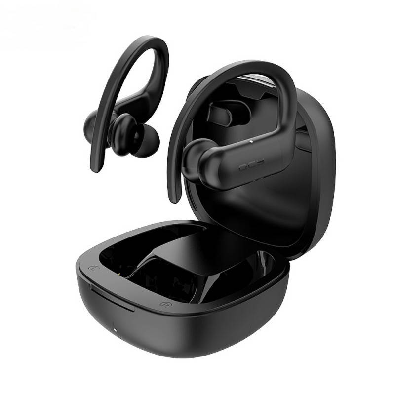 QCY T6 Ear Hook Wireless Earphones Sport Binaural Bluetooth Headphone Stereo Hifi Sound With Exclusive APP IPX5 Waterproof