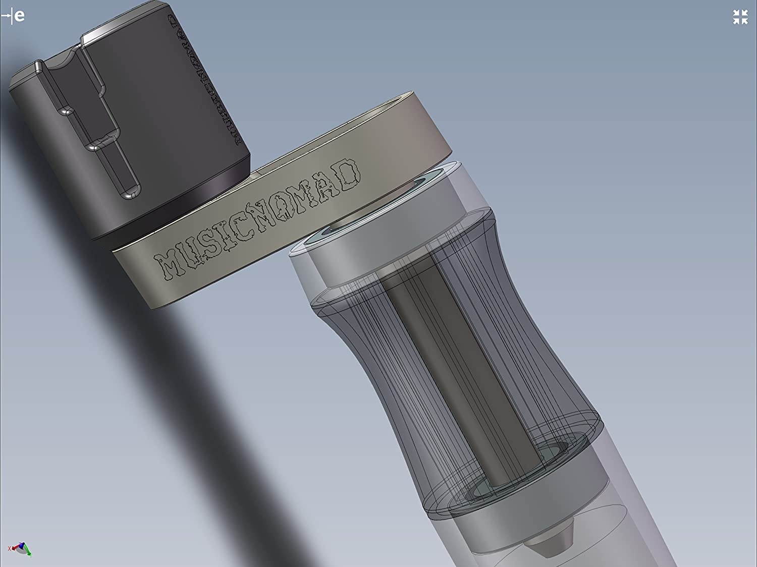 MusicNomad GRIP Winder - Rubber Lined, Dual Bearing Peg Winder