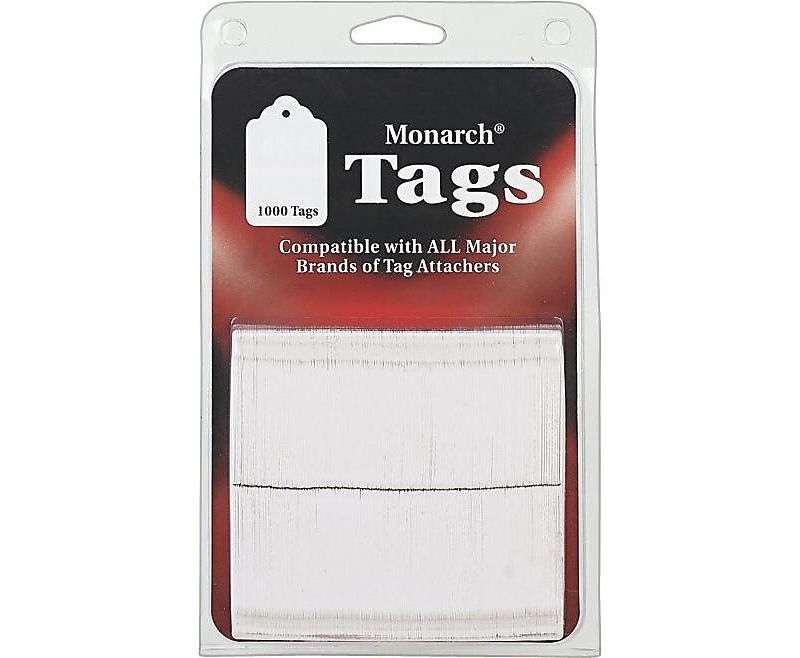 Monarch Refill Tags 1 1/4 x 1 1/2 White 1 000/Pack 925047