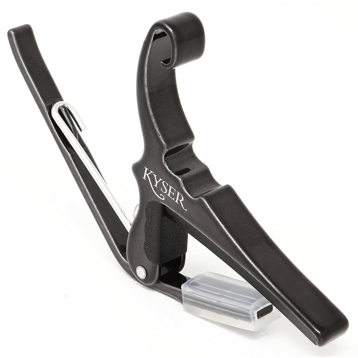 Kyser Quick-Change Capo for 6-string acoustic guitars, Black Chrome, KG6BC