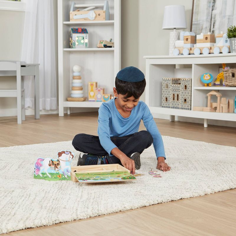 HAPE Wooden Fire Engine Playset with Working Ladder, Fireman and Dog