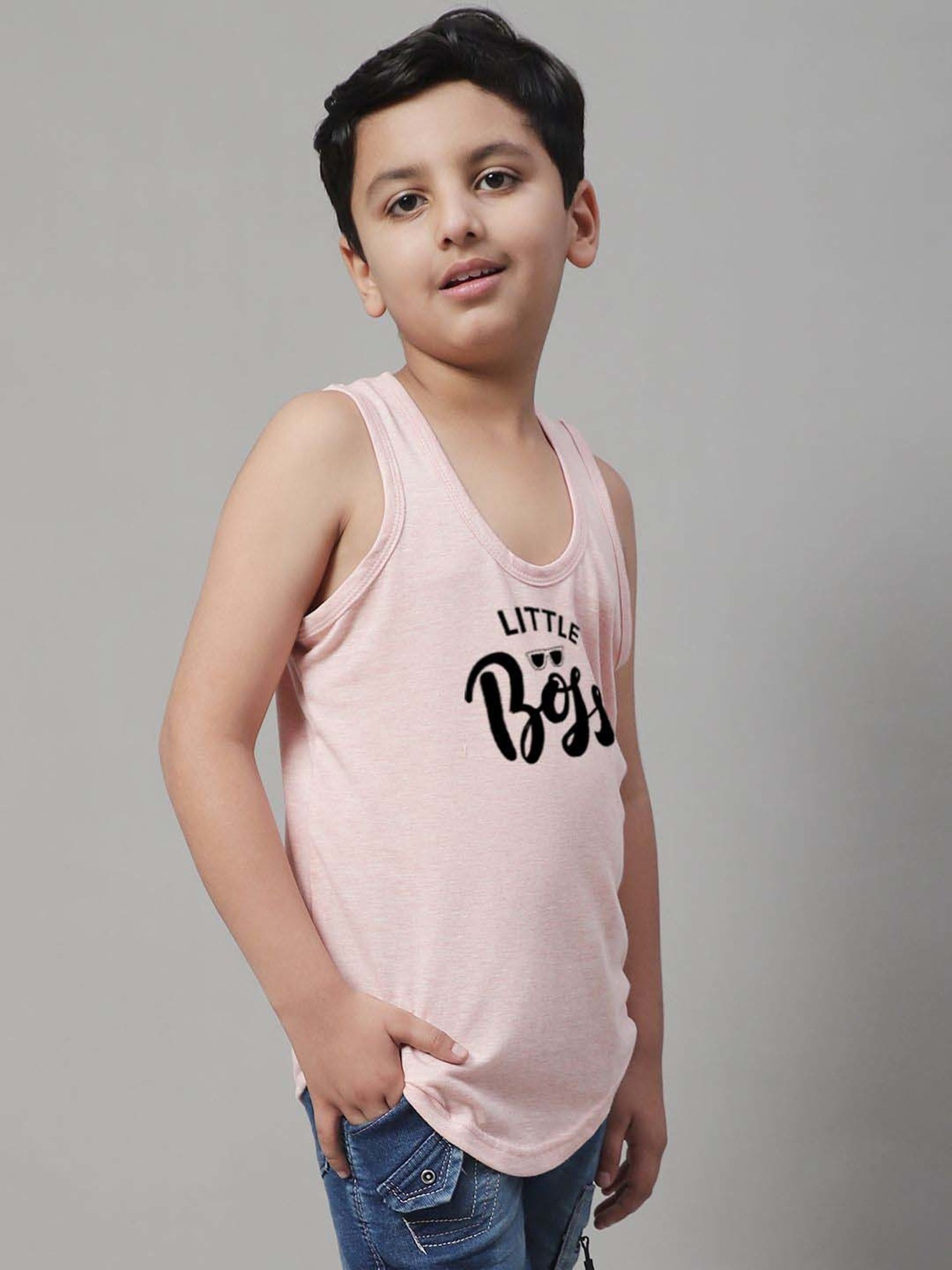 Palm Tree Kids White Printed Vest