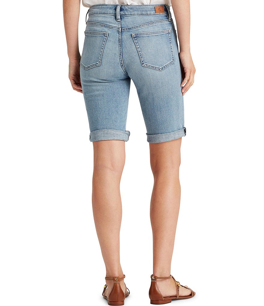 Westbound Petite Size the PARK AVE fit Indigo Skimmer Shorts
