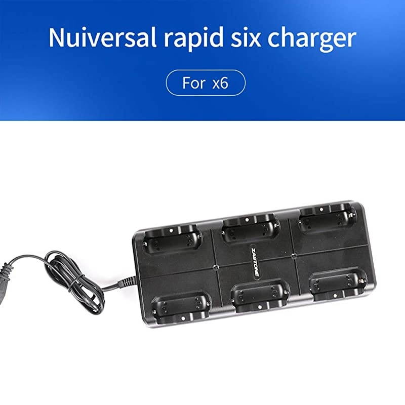Charger for Walkie Talkie Compatible with  X6 Six-Bank Charger for Handheld Two Way Radio Charger