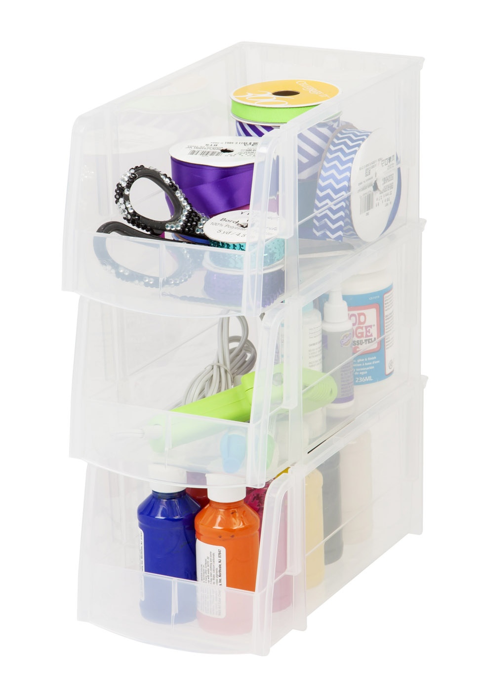 IRIS Medium Bin, 8 Pack, Clear