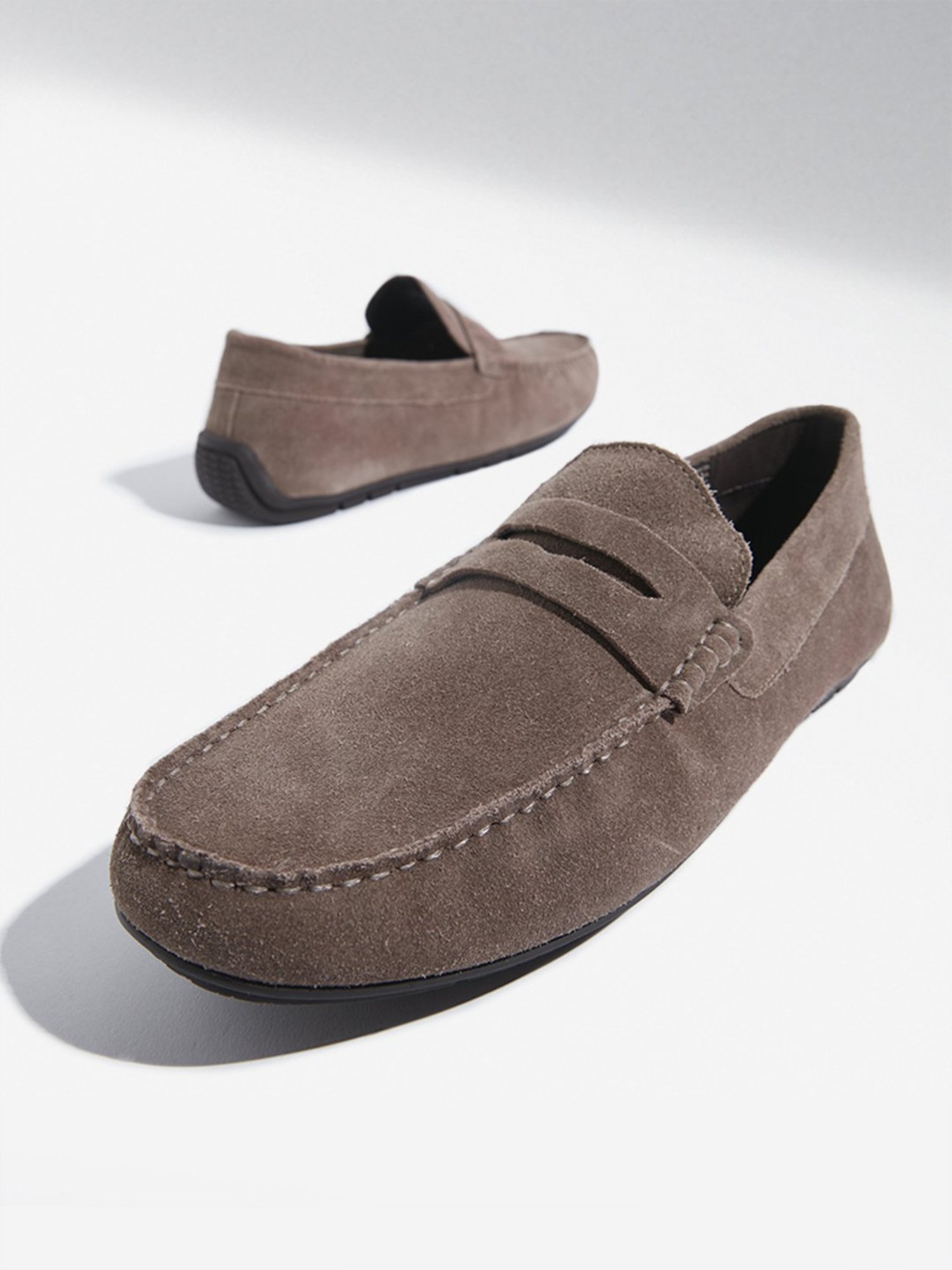 SOLEPLAY by Westside Light Brown Suede Loafers