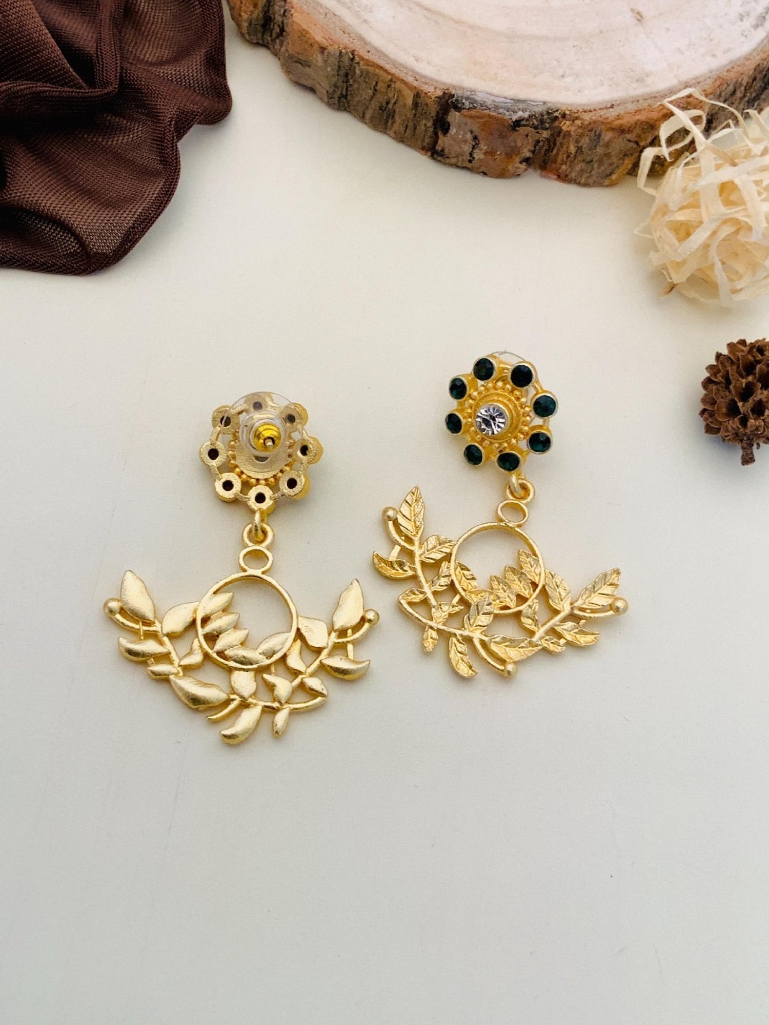 Abdesigns Classic Gold-Plated Earrings