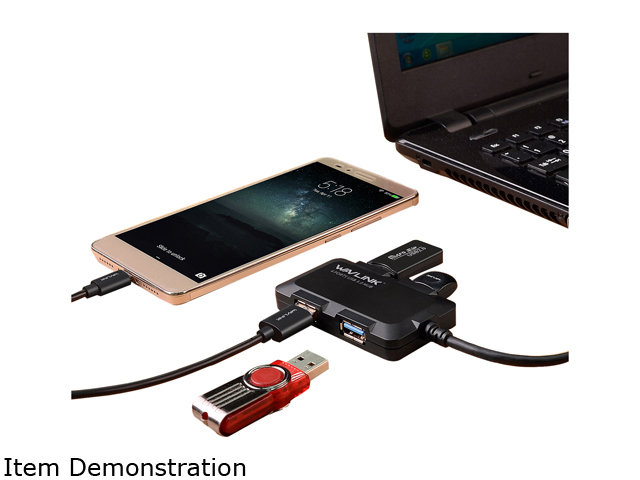 Madeng USB 3.0 HUB Adapter Extender Mini Splitter Box 3 Ports for PC Laptop Macbook Mobile Phone High Speed U Disk Reader