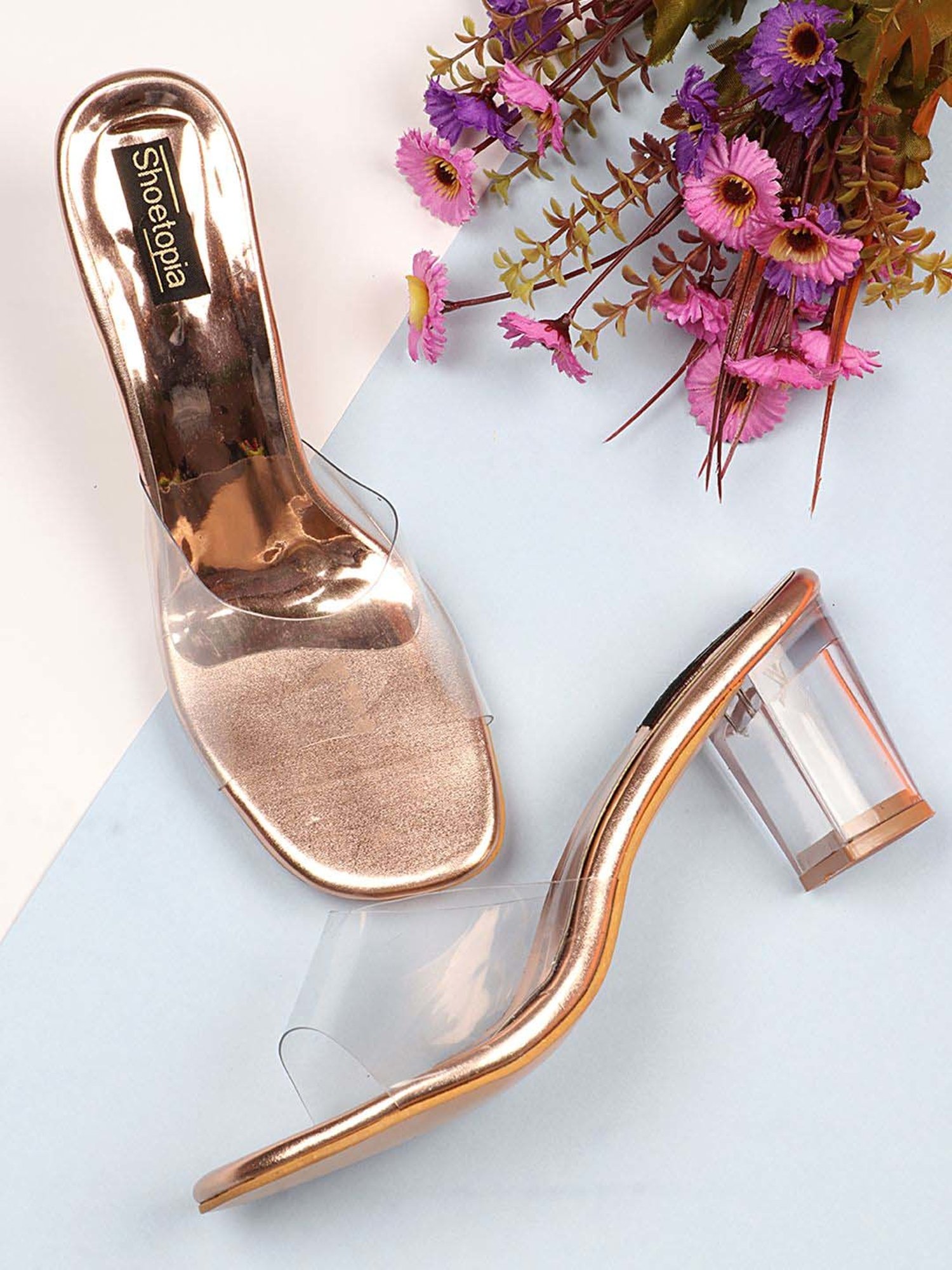 Shoetopia Kids White & Pink Casual Slides