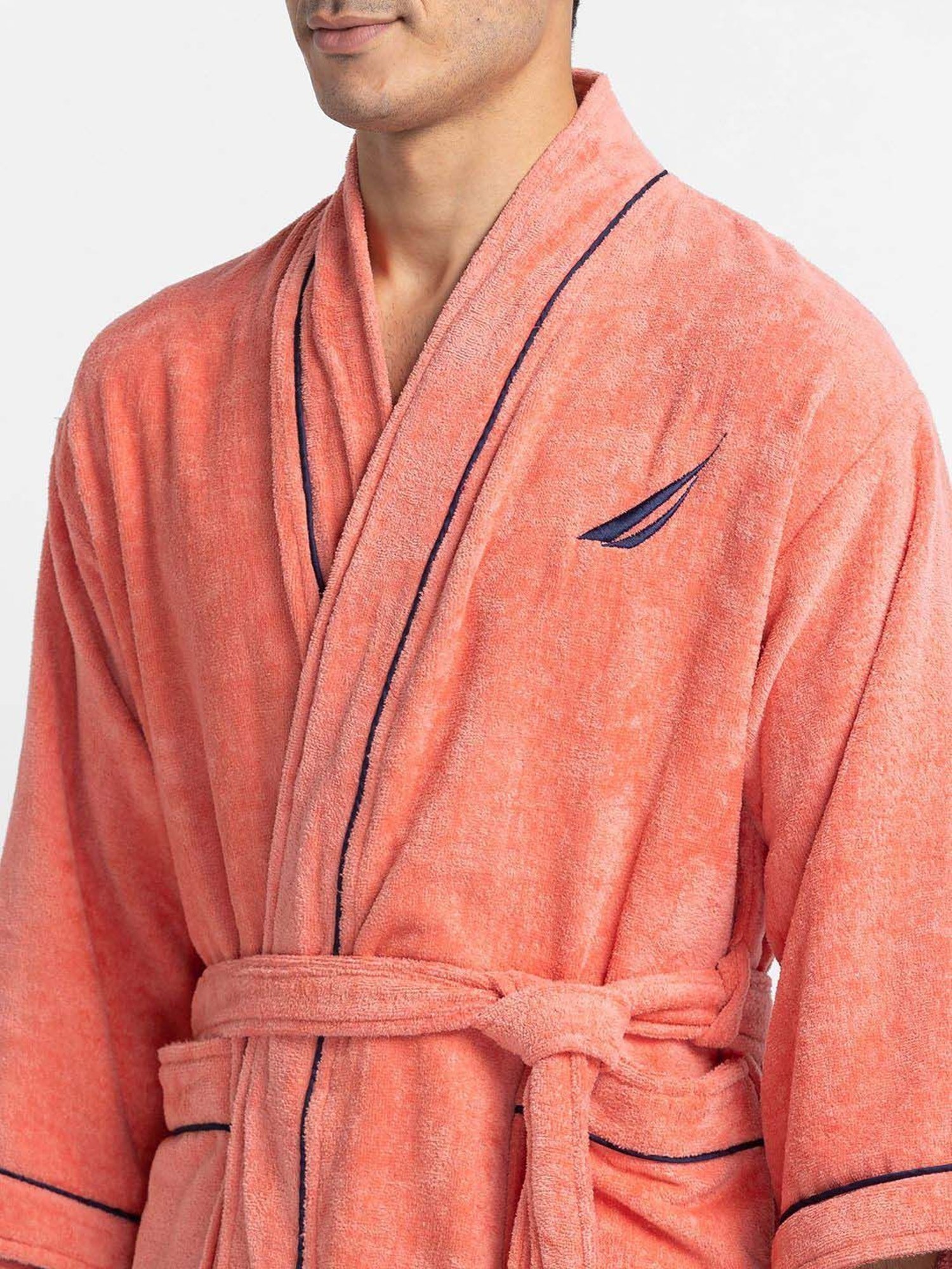 Nautica Highline Coral Cotton 500 GSM Ultra Soft Bath Robe