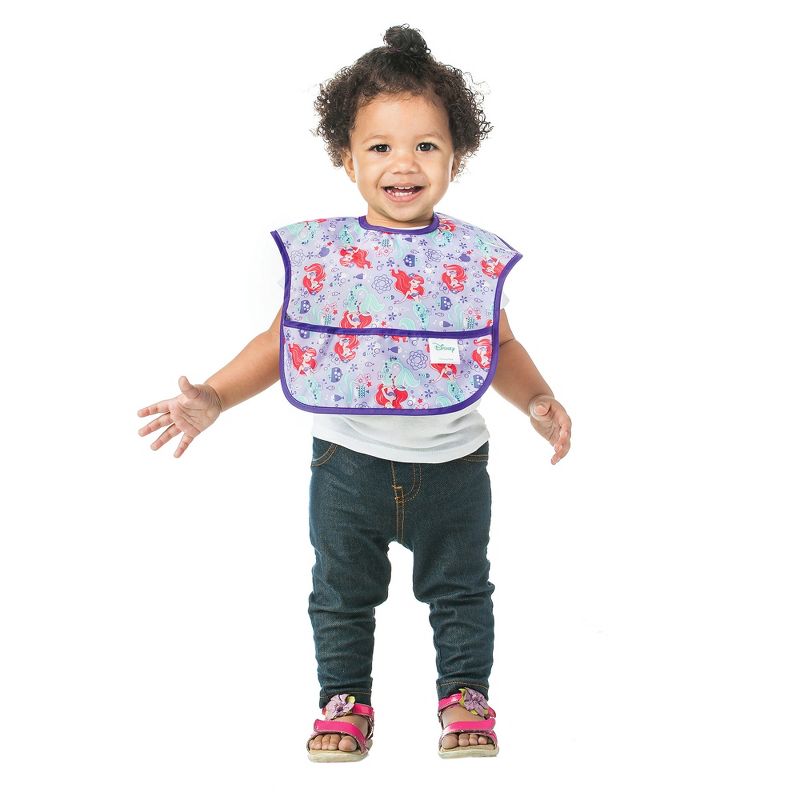 Bumkins Disney Princess SuperBib Set - Purple 2pk
