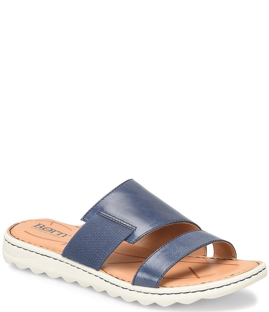 Born Oceana Slide-On Leather Sandals