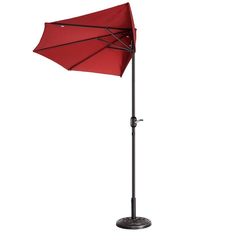 9' x 5' Rectangular Double Top Patio Outdoor Market Umbrella Emerald Green - Crestlive Products