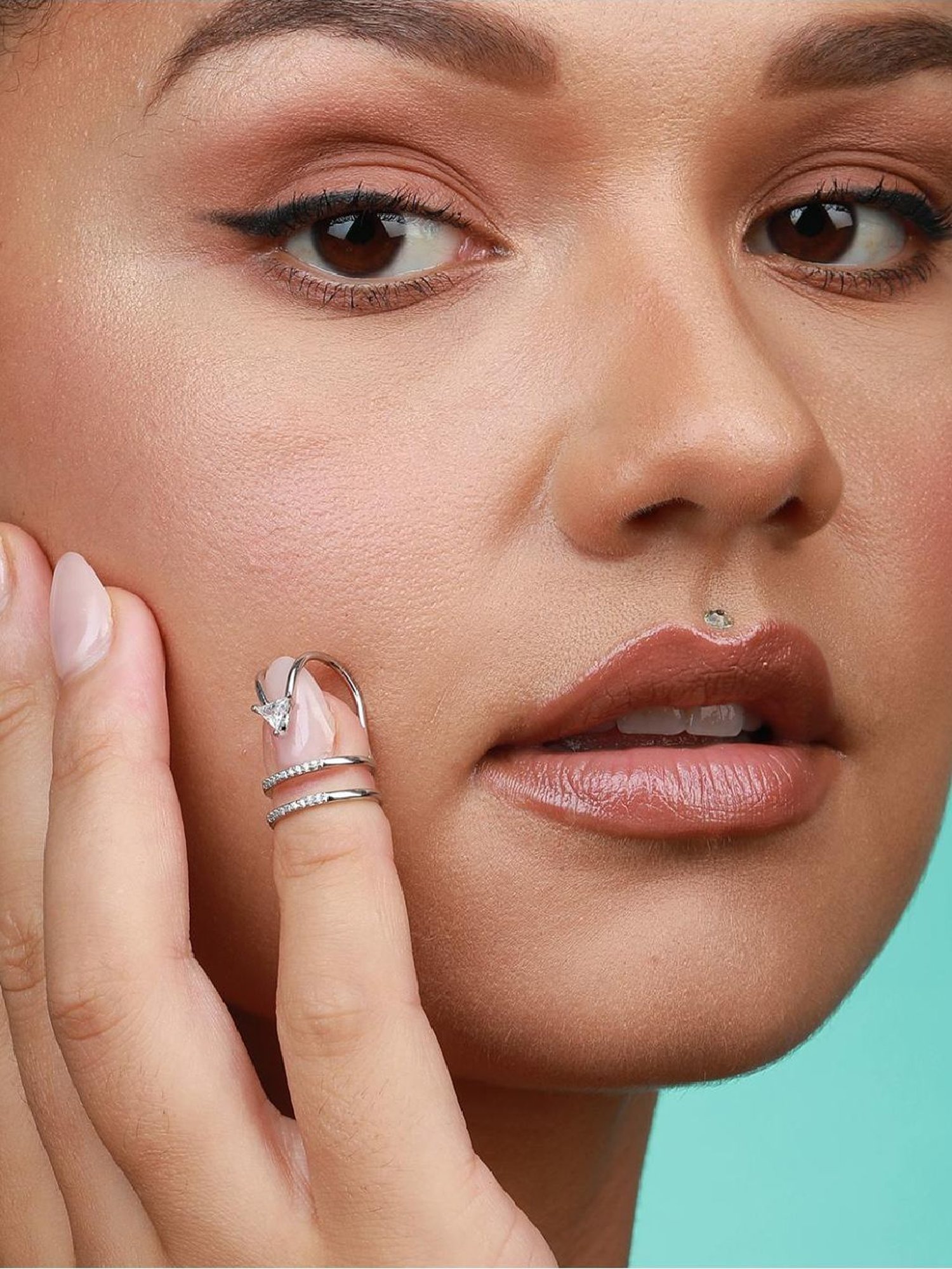 Sohi Silver-Plated Statement Ring